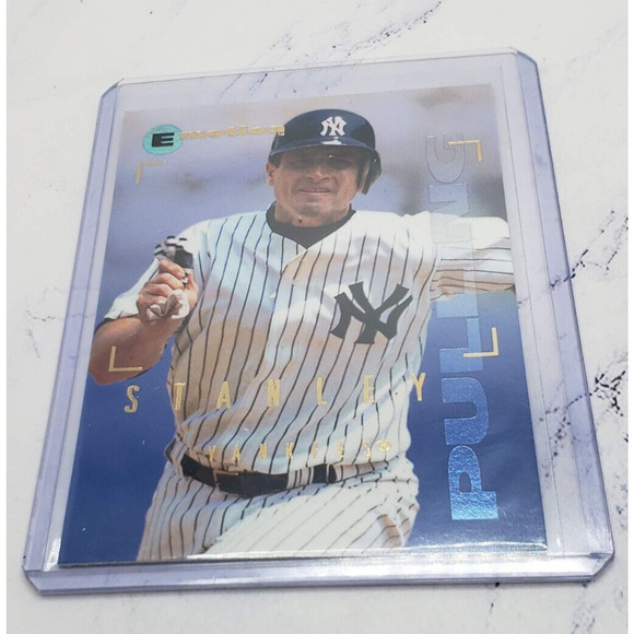 1995 Fleer Emotion Baseball #67 Mike Stanley New York Yankees - Picture 3 of 4